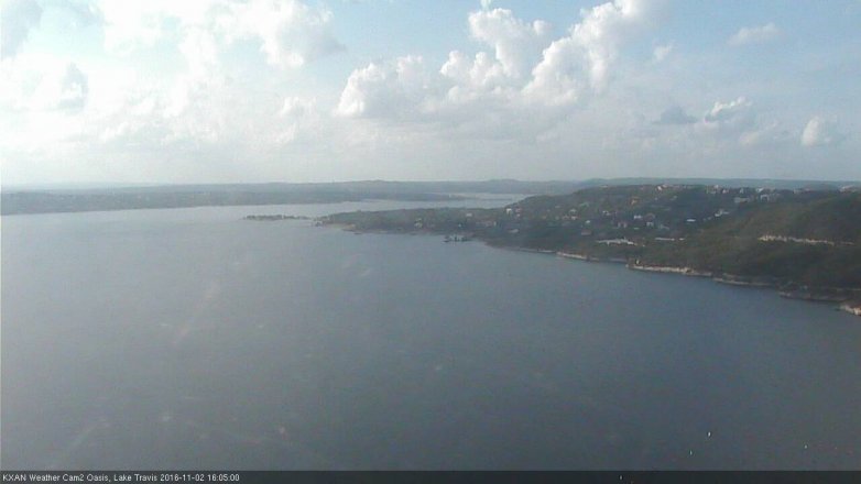 Lake Travis webcam, November 2, 2016 3:20 PM CT