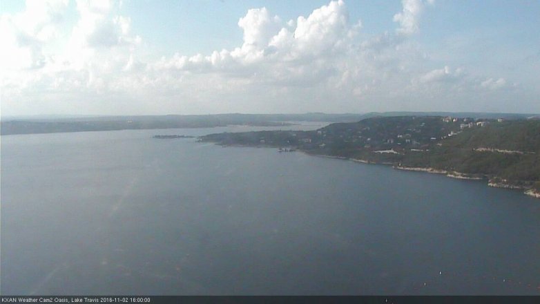 Lake Travis webcam, November 2, 2016 3:30 PM CT