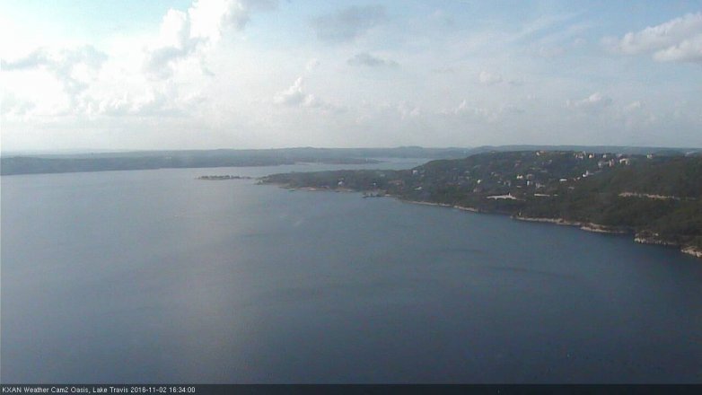 Lake Travis webcam, November 2, 2016 3:50 PM CT