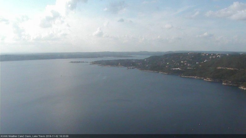 Lake Travis webcam, November 2, 2016 4:00 PM CT
