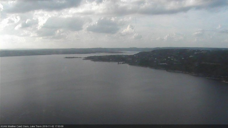 Lake Travis webcam, November 2, 2016 4:15 PM CT