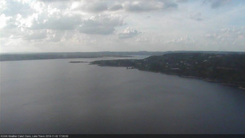Lake Travis webcam, November 2, 2016 4:20 PM CT