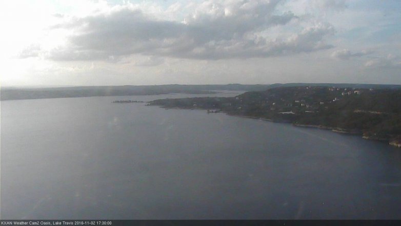 Lake Travis webcam, November 2, 2016 4:40 PM CT