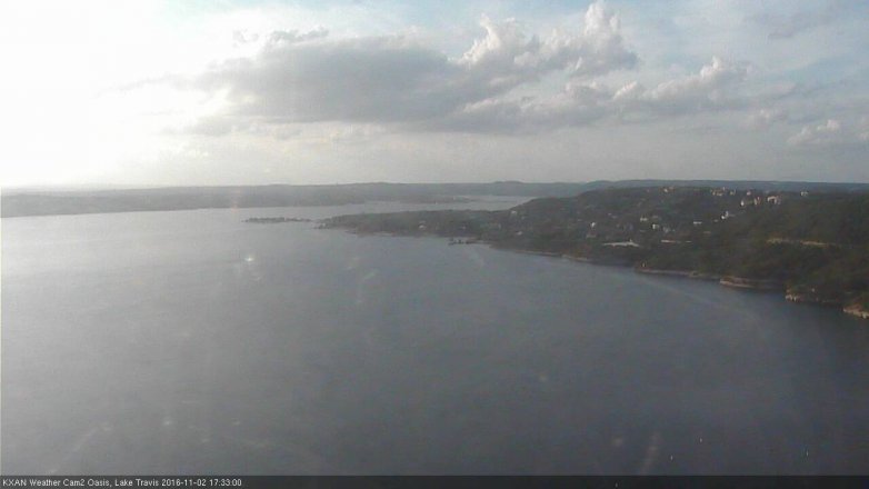 Lake Travis webcam, November 2, 2016 4:45 PM CT