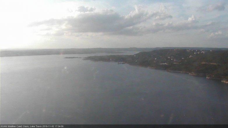 Lake Travis webcam, November 2, 2016 4:55 PM CT