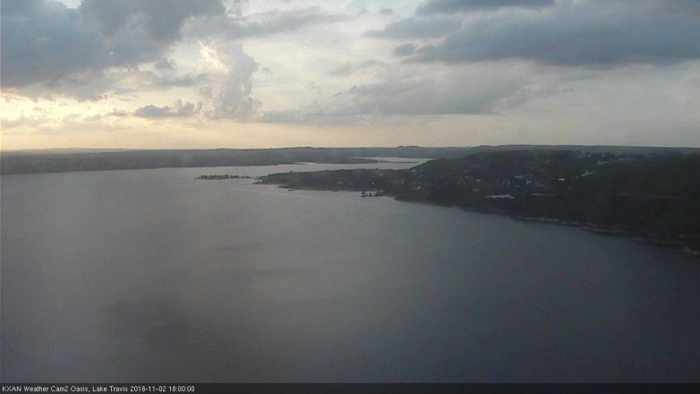 Lake Travis webcam, November 2, 2016 5:05 PM CT