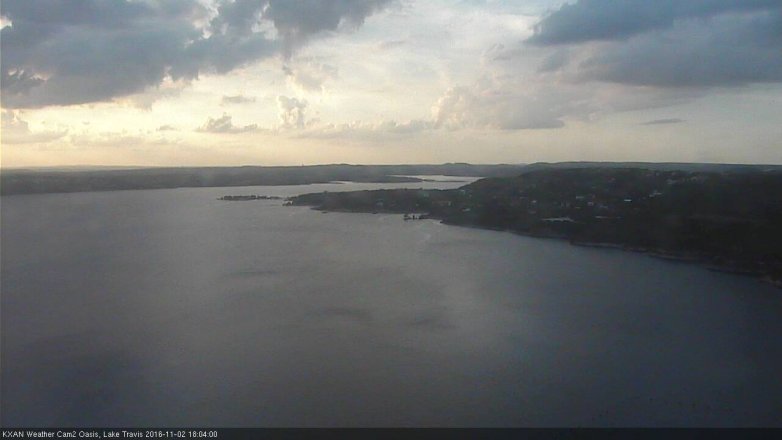 Lake Travis webcam, November 2, 2016 5:15 PM CT