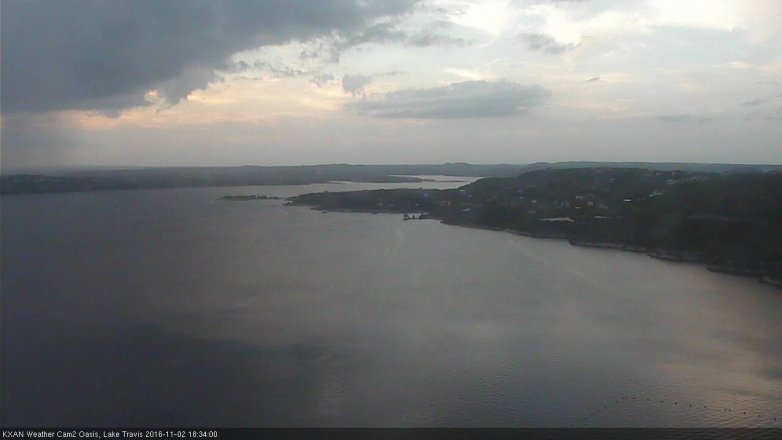 Lake Travis webcam, November 2, 2016 5:50 PM CT