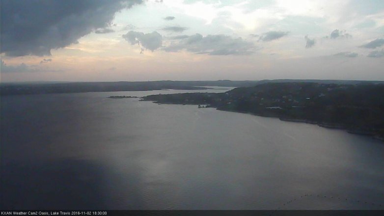 Lake Travis webcam, November 2, 2016 6:00 PM CT