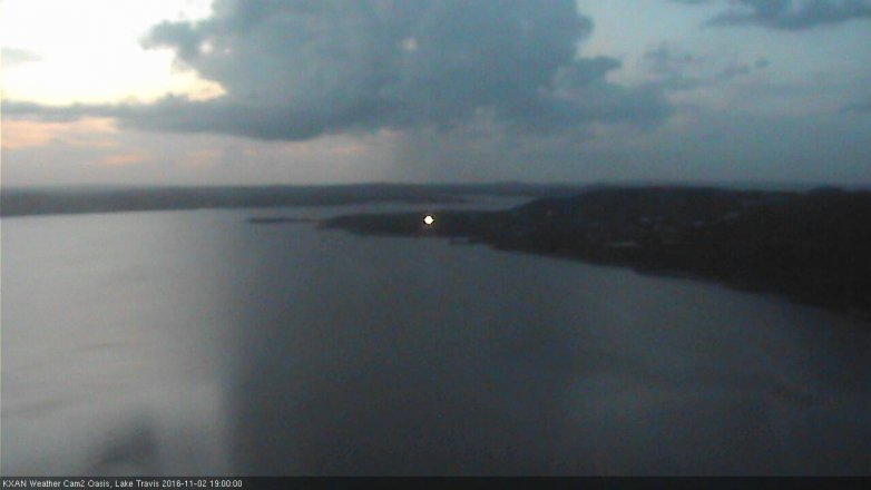 Lake Travis webcam, November 2, 2016 6:05 PM CT