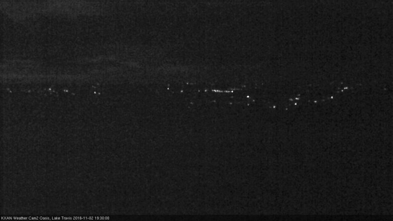 Lake Travis webcam, November 2, 2016 6:35 PM CT