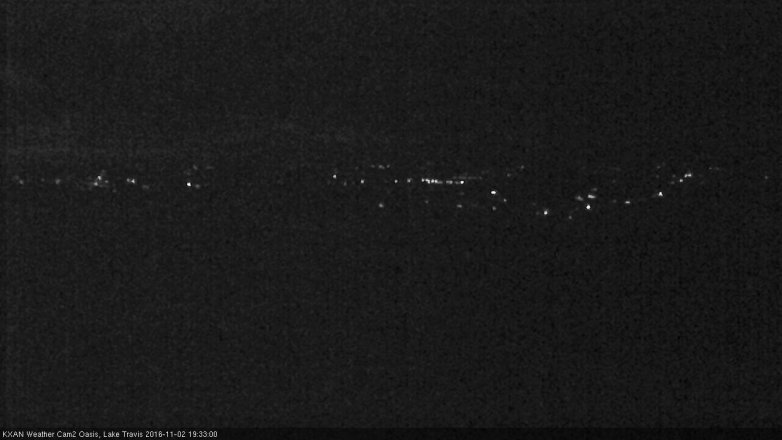 Lake Travis webcam, November 2, 2016 6:45 PM CT
