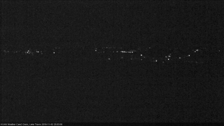 Lake Travis webcam, November 2, 2016 7:15 PM CT
