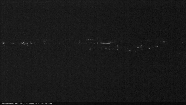 Lake Travis webcam, November 2, 2016 7:45 PM CT
