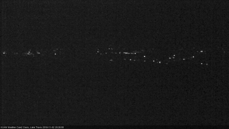 Lake Travis webcam, November 2, 2016 7:55 PM CT