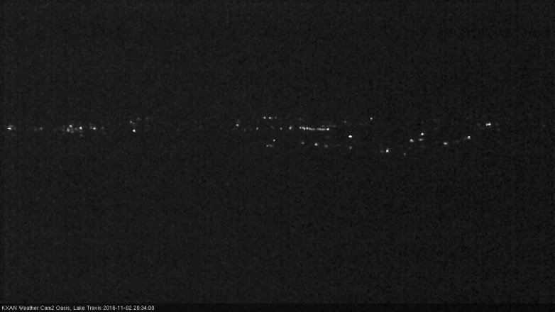 Lake Travis webcam, November 2, 2016 8:05 PM CT