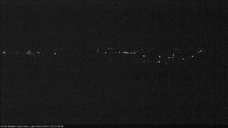 Lake Travis webcam, November 2, 2016 8:35 PM CT