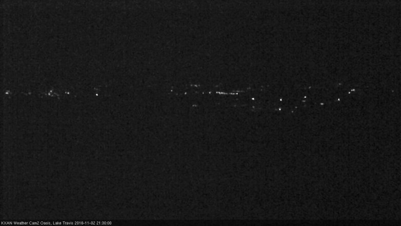 Lake Travis webcam, November 2, 2016 8:45 PM CT