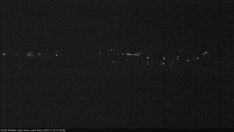 Lake Travis webcam, November 2, 2016 8:50 PM CT