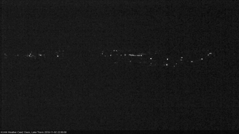 Lake Travis webcam, November 2, 2016 9:05 PM CT