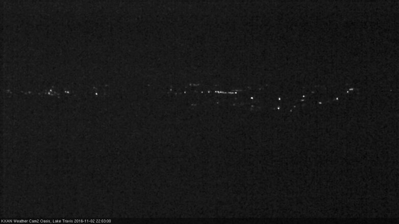 Lake Travis webcam, November 2, 2016 9:10 PM CT