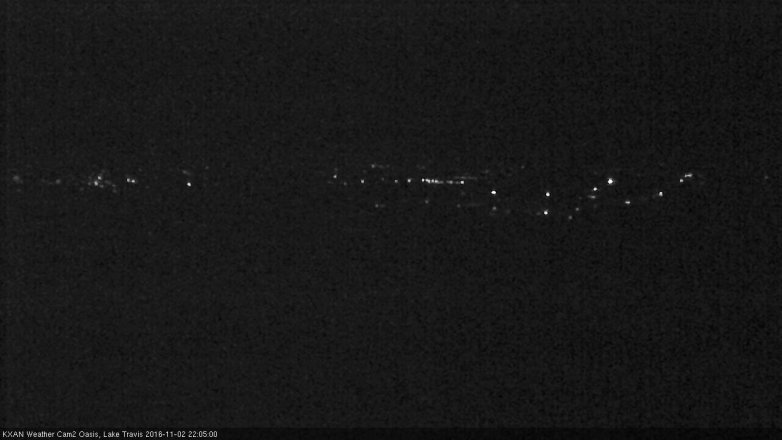 Lake Travis webcam, November 2, 2016 9:35 PM CT