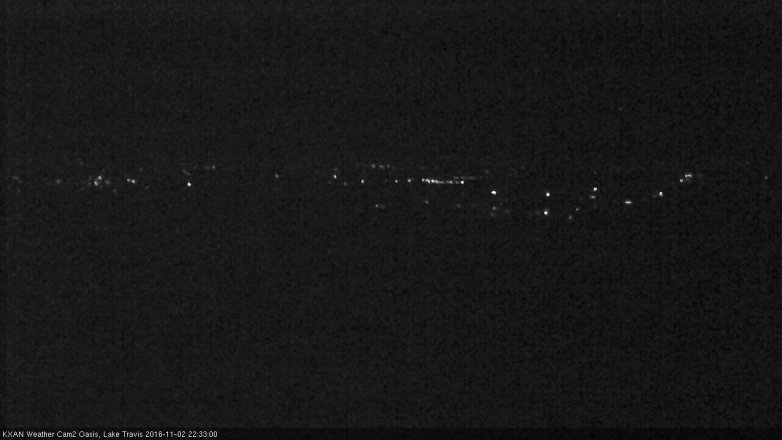 Lake Travis webcam, November 2, 2016 9:55 PM CT