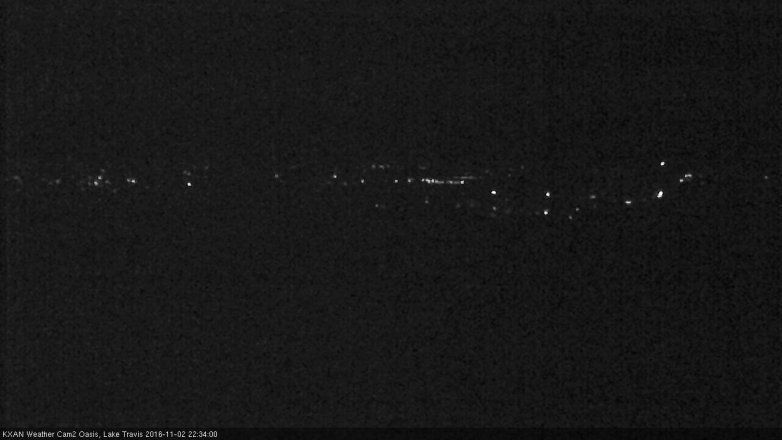 Lake Travis webcam, November 2, 2016 10:00 PM CT