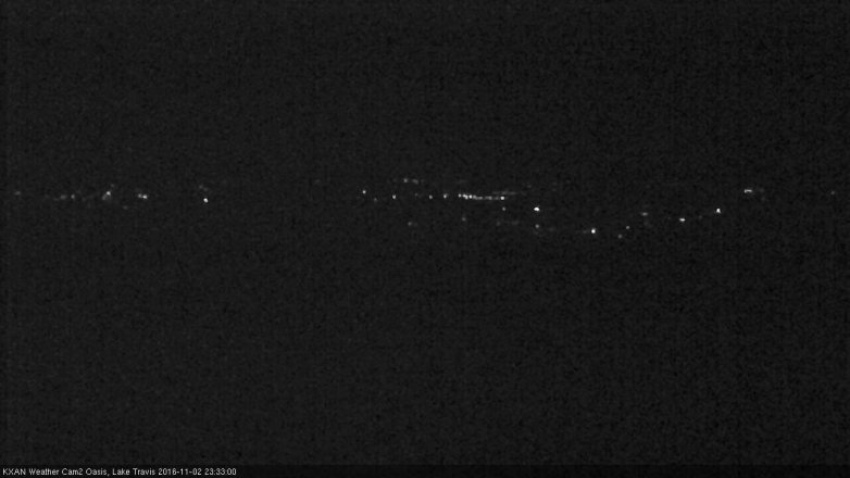 Lake Travis webcam, November 2, 2016 10:40 PM CT