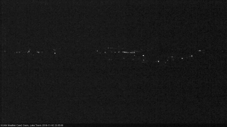 Lake Travis webcam, November 2, 2016 10:45 PM CT