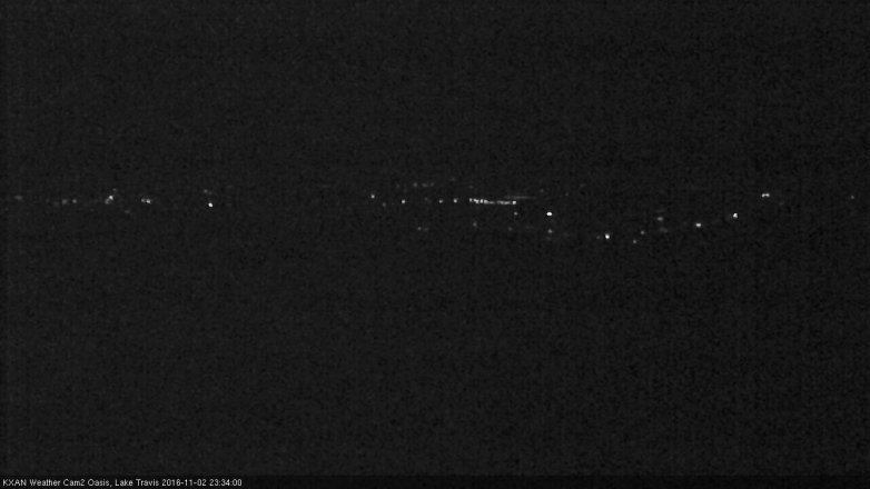 Lake Travis webcam, November 2, 2016 10:50 PM CT