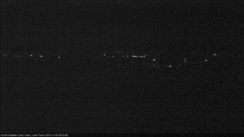 Lake Travis webcam, November 2, 2016 11:20 PM CT