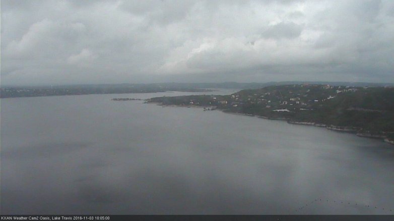 Lake Travis webcam, November 3, 2016 9:20 AM CT