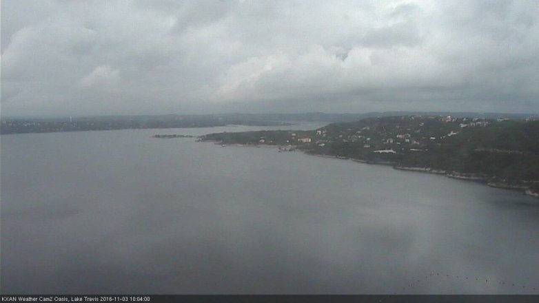 Lake Travis webcam, November 3, 2016 9:35 AM CT