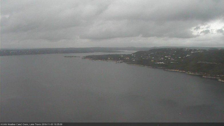 Lake Travis webcam, November 3, 2016 9:55 AM CT