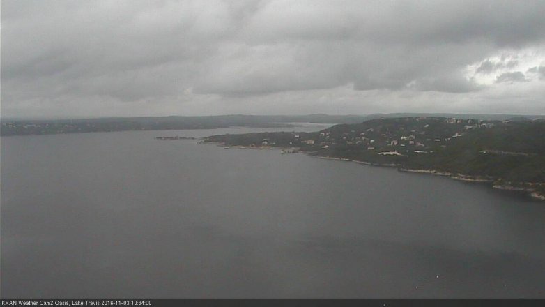 Lake Travis webcam, November 3, 2016 10:00 AM CT