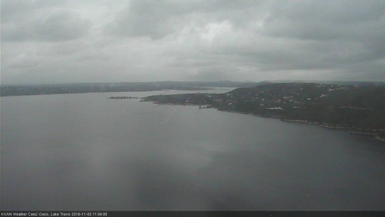 Lake Travis webcam, November 3, 2016 10:15 AM CT