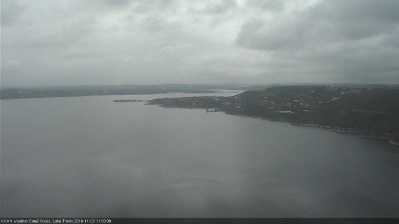 Lake Travis webcam, November 3, 2016 10:20 AM CT