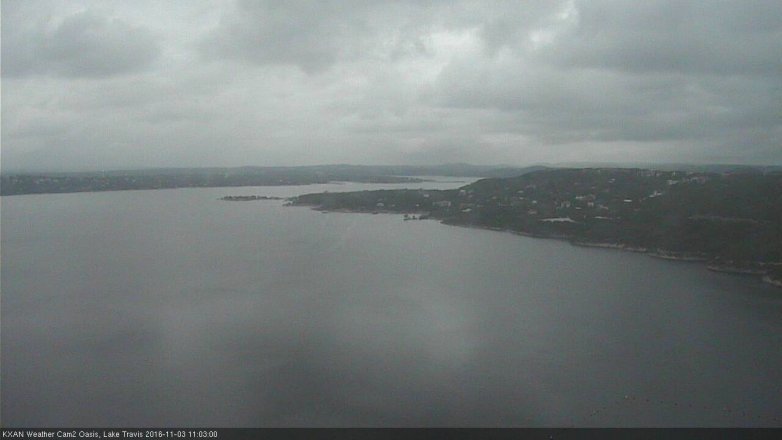Lake Travis webcam, November 3, 2016 10:25 AM CT