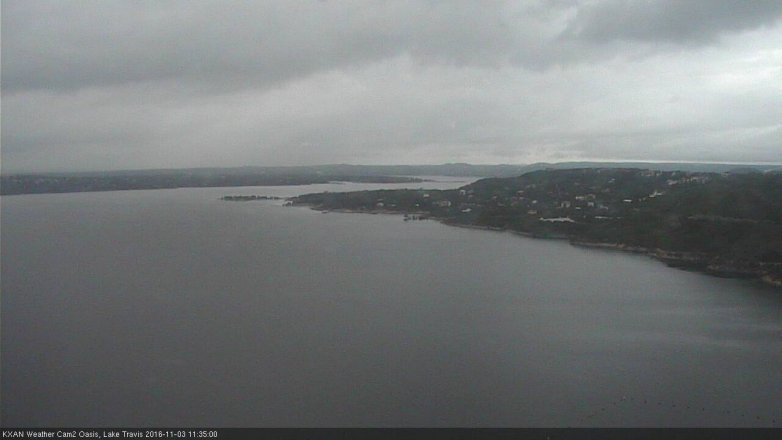Lake Travis webcam, November 3, 2016 10:45 AM CT