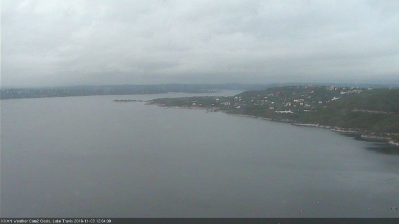 Lake Travis webcam, November 3, 2016 11:30 AM CT