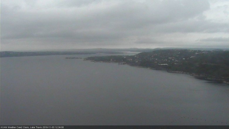 Lake Travis webcam, November 3, 2016 11:45 AM CT