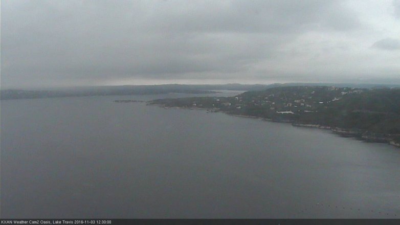 Lake Travis webcam, November 3, 2016 12:00 PM CT