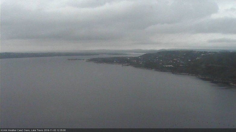 Lake Travis webcam, November 3, 2016 12:05 PM CT