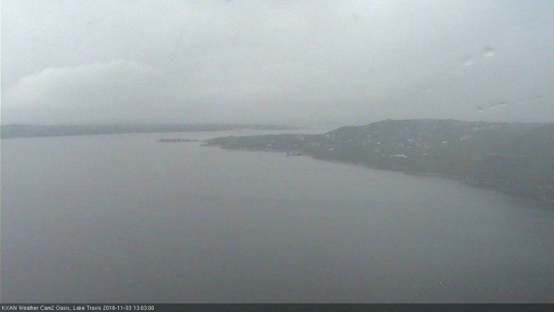 Lake Travis webcam, November 3, 2016 12:35 PM CT