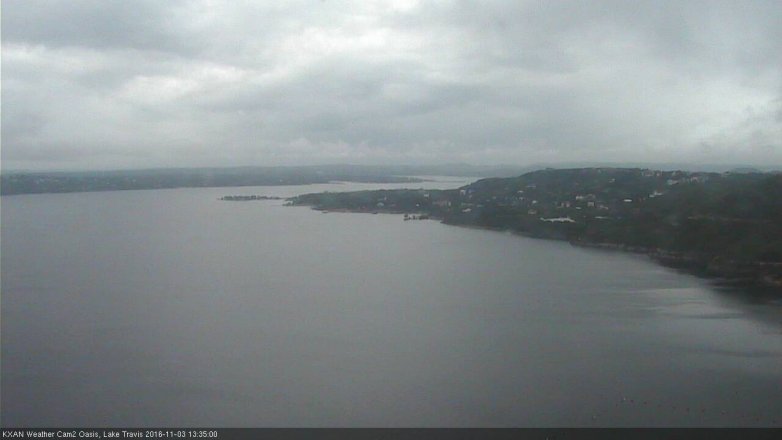 Lake Travis webcam, November 3, 2016 12:50 PM CT