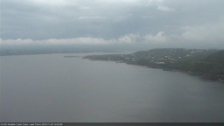 Lake Travis webcam, November 3, 2016 1:10 PM CT