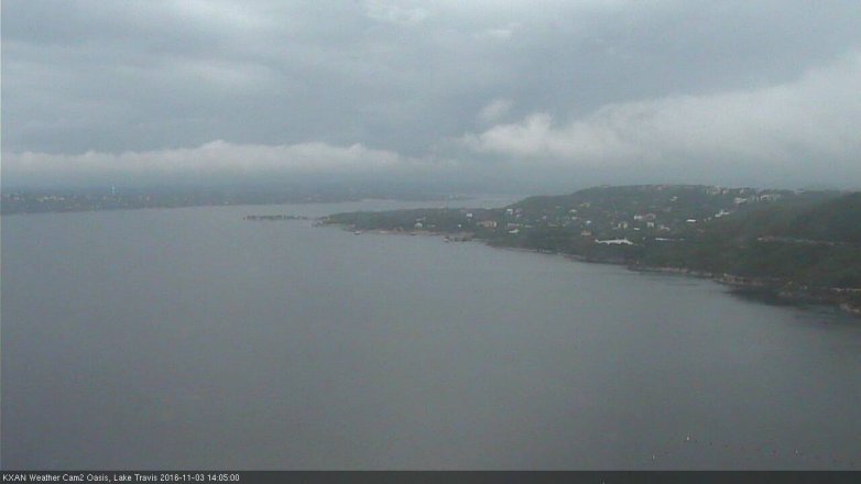 Lake Travis webcam, November 3, 2016 1:35 PM CT