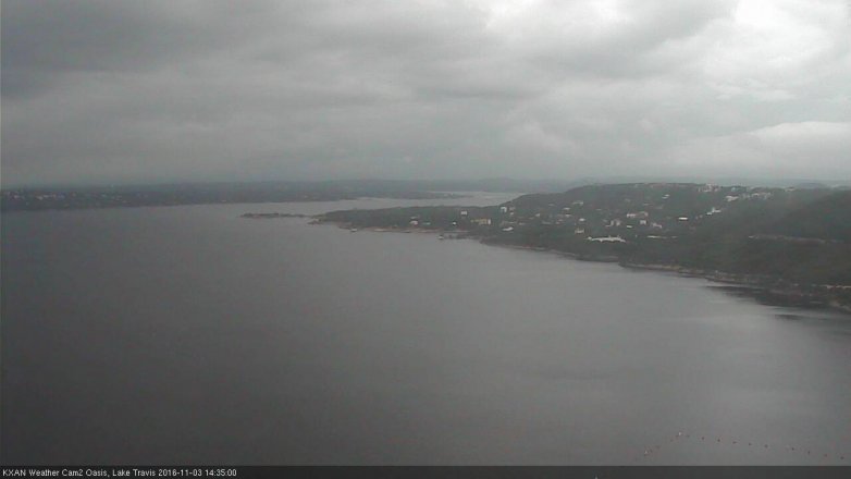 Lake Travis webcam, November 3, 2016 1:40 PM CT