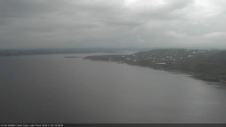 Lake Travis webcam, November 3, 2016 2:00 PM CT